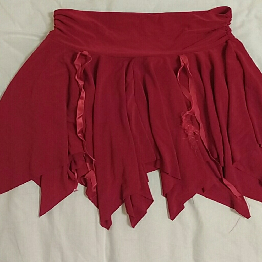Red skirt